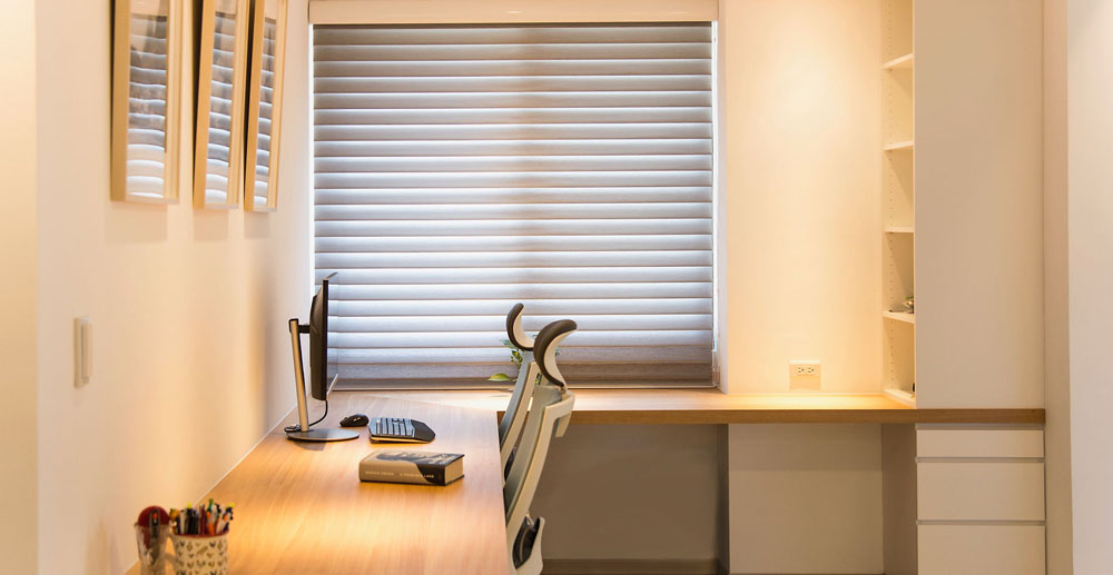 工作區百葉窗採光應用